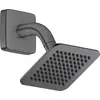 Image de AXOR Citterio C, pommeau de douche encastré 120/120, 1 jet, technologie EcoSmart, avec bras de douche, finition noir brossé