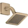 Image de AXOR Citterio C, pommeau de douche encastré 120/120, 1 jet, technologie EcoSmart, avec bras de douche, finition bronze brossé
