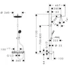 Image de Hansgrohe 28638670 Showerpipe Activera S 240 1jet