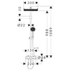 Image de Hansgrohe 28747000 Activera Q Showerpipe 290/180 1jet