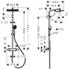Image de Hansgrohe 28748670 Activera Q Showerpipe 290/180 1 Jet