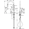 Image de Hansgrohe 72842800 Mitigeur D'Évier 210 Talis M54 Éco