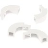 Image de 4x Lego pierre d'arc 1x3x2 blanc demi-arcs rond quart de cercle pont set 6418 6005