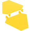 Image de 2x Lego Drapeau 5x6 jaune Bouclier Drapeau hexagonal avec 2 clips Star Wars x1435