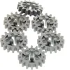 Image de 6x Lego Technic Roue dentée Z16 nouveau-gris clair Roue dentée 16 dents 4019