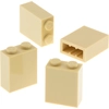 Image de 4x Lego brique de construction 1x2x2 beige intérieur picots support Harry Potter 71043 3245c
