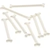 Image de 8x Lego Os long 0.3x4x0.6 blanc Squelettes Figures Accessoires 4600307 92691