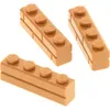 Image de 3x Lego brique de construction modifiée 1x4x1 nougat clair brique maçonnerie profil 15533