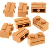 Image de 8x Lego brique de construction modifiée 1x2x1 nougat clair brun brique de maçonnerie 98283