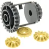 Image de 1xLego Technic boîte de vitesse différentiel 24Z nouveau-gris foncé pignon beige 6589 6573