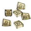 Image de 6x Lego Cockpit 2x2 transparent marron brique inclinée 4217722 28659 47904 30602