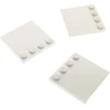 Image de 3x Lego carreau modifié 4x4 blanc picots sur le bord plaque Star Wars 617901 6179
