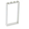 Image de 1x Lego fenêtre cadre 1x4x6 blanc vitre transparent blanc maison 57895 60596