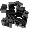 Image de 10x Lego brique de construction modifiée 1x2 noir rainures grille cannelure chemin de fer 2877