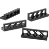 Image de 4x Lego Clôture 1x4x1 noir Grille Clôtures Clôture de jardin 4187209 3633