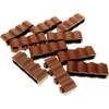Image de 10x Lego brique de construction modifiée 1x4x1 rouge brun palissade bloc bois profil 30137