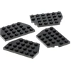 Image de 4x Lego Cale plaque de construction 4x6 noir aile aile 4129572 32059