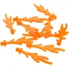 Image de 10x Lego Flamme 4x1 transparent néon orange dragon dino feu langue 612647 6126