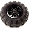 Image de 1x Lego Technic Roue 56x26 Jante 30.4x20 noir Pneu voiture 55976 56145c02