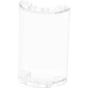 Image de 1x Lego cylindre moitié 2x4x5 transparent blanc découpe 1x2 35312 35313 85941