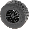 Image de [N] Roue noire 30.4mm D. x 20mm sans trous de fixation et jante renforcée avec pneu noir 49.5 x 20 (56145 / 15413)