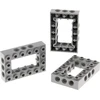 Image de 3x Lego Technic brique de cadre de construction 4x6 nouveau-gris clair brique perforée 4211716 40344 32531