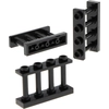 Image de 3x Lego Clôture 1x4x2 noir Barrière 4 broches picots 6066113 15332