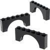 Image de 3x Lego pierre d'arc 1x6x2 noir arcs rond arc pont porte 330726 3307