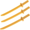 Image de 3x Lego Figurines Arme Ninja Samouraï Epée Katana perle or 6116596 21459