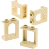 Image de 4x Lego fenêtre cadre 1x2x2 beige arc Castel 4642933 4622128 90195