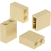 Image de 4x Lego brique de construction 1x2x2 beige intérieur axes support Harry Potter 3245b