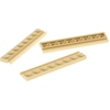 Image de 3x Lego Rail de guidage 1x8 beige Plinthe avec rainure Guidage Porte Rail Pierre 4510