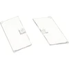 Image de 2x Lego Maison Porte Vitre transparente blanche 1x4x6 avec poignée bouton 60616