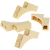 Image de 4x Lego pierre d'arc 1x3x3 beige quart d'arc pont château porte 71043 76382 13965