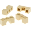 Image de 4x Lego pierre d'arc 1x3x1 beige arc rond pont château porte set 10276 4490