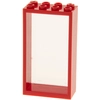 Image de 1x Lego cadre de porte 2x4x6 rouge vitre transparent blanc panneau de porte maison 57895 60599