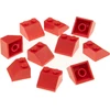 Image de 10x Lego tuile 45° 2x2 rouge tuile inclinée brique 303921 6227 35277 3039
