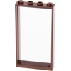 Image de 1x Lego porte cadre 1x4x6 rouge marron sans vitre maison 6262952 66190 60596