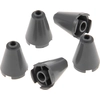 Image de 5x Lego pierre cône 2x2x2 nouveau-gris foncé noppe trou ouvert 14918 63417 3942c
