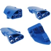 Image de 4x Lego Technic Panneaux d'habillage 1/2 bleu petit court côté A/B 87080 87086