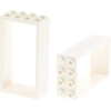 Image de 2x Lego cadre de porte 2x4x6 blanc sans vitre panneau de porte maison 4528140 60599