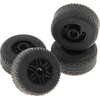 Image de 4x Lego roue 30.4x14 VR noir jante 18x14 noir pin hole 58090 55981c03