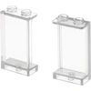 Image de 2x Lego Fenêtres Panneaux 1x2x3 transparent blanc Supports 74968 35340 87544