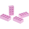 Image de 4x Lego briques de construction 2x4x1 rose clair rose Basic Simpsons 71006 4205032 3001