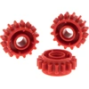 Image de 3x Lego Technic Roue dentée rouge 16 dents Accouplement des deux côtés 6100930 18946