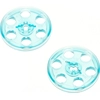 Image de 2x Lego Technic poulie 3x3 transparent bleu roue 2786 49750 65668 4185