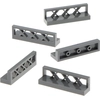 Image de 5x Lego Clôture 1x4x1 nouveau-gris foncé Grille Clôtures Train Garde-corps 4219725 3633