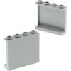 Image de 2x Lego Panneaux 1x4x3 nouveau-gris clair Supports latéraux mur Star Wars 87543 60581