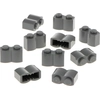 Image de 10x Lego brique de construction modifiée 1x2x1 nouveau-gris foncé palissade profil bois 30136