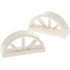 Image de 2x Lego fenêtre 1x4x1 2/3 blanc demi rond arqué rayons 6173064 20309